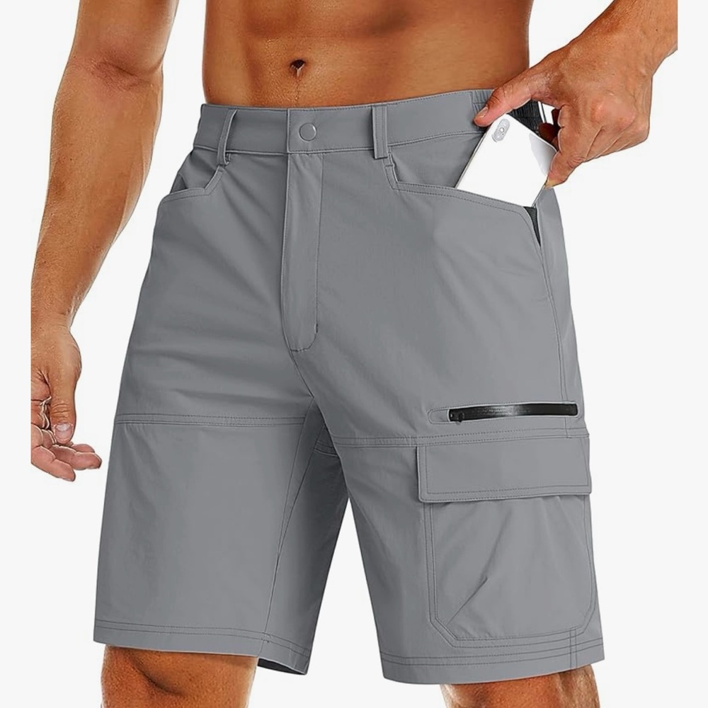 Men's Gray Cargo Shorts lot of 2